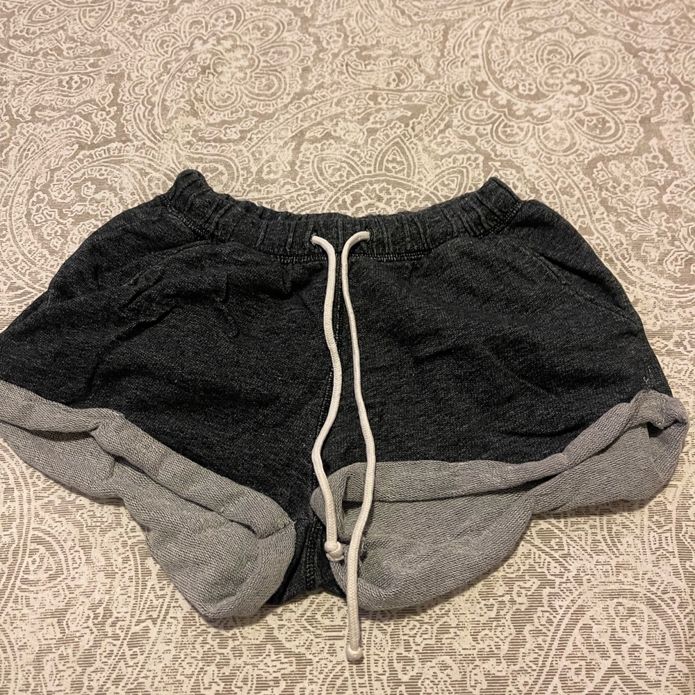 Dark Gray Casual Shorts